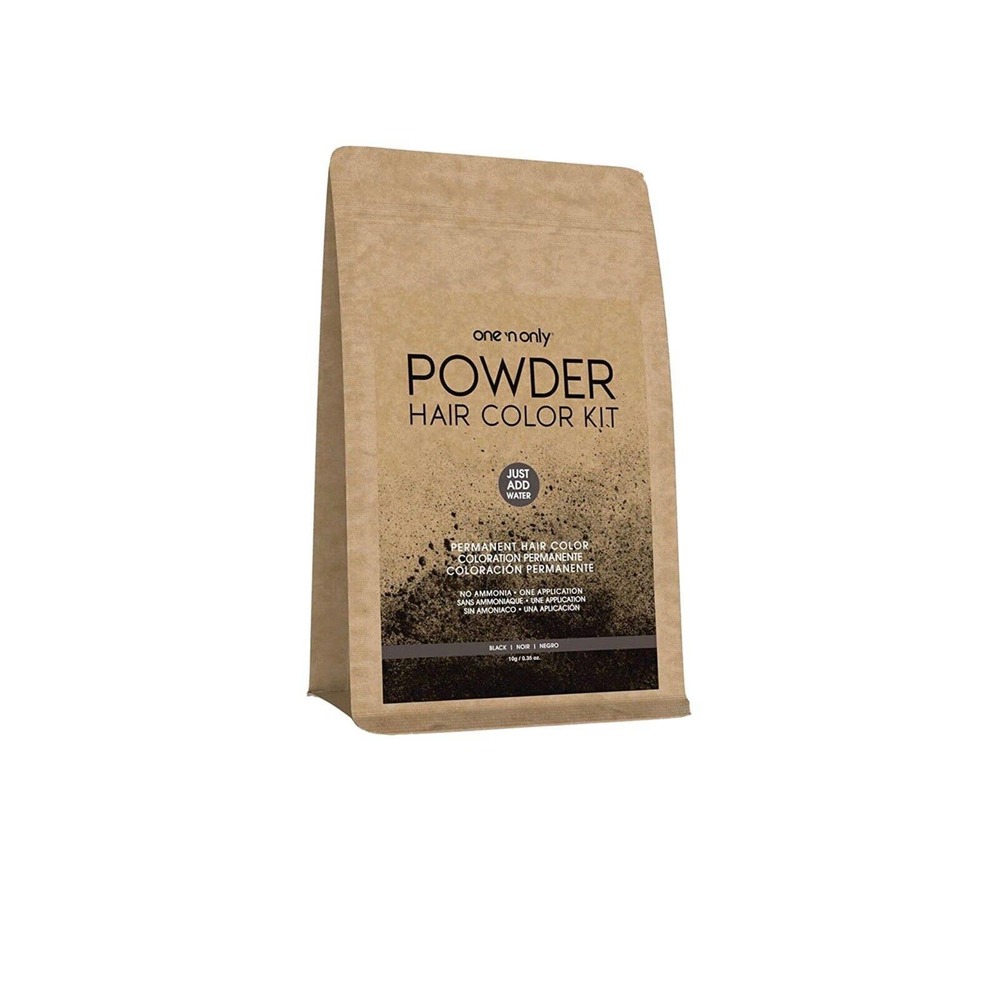 Powder Hair Color Kit - Black by One n Only for Unisex PACK OF 3 Hair Color